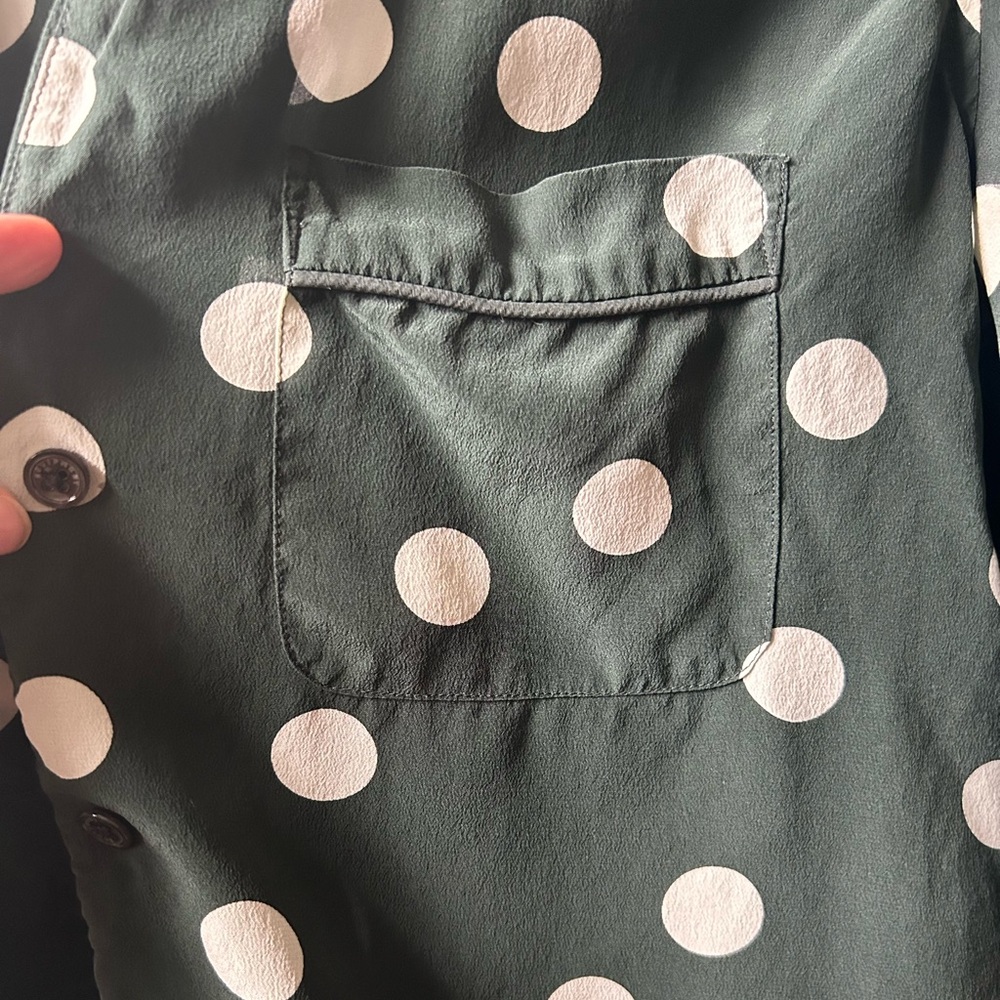 Dark Green Button Down - image 3